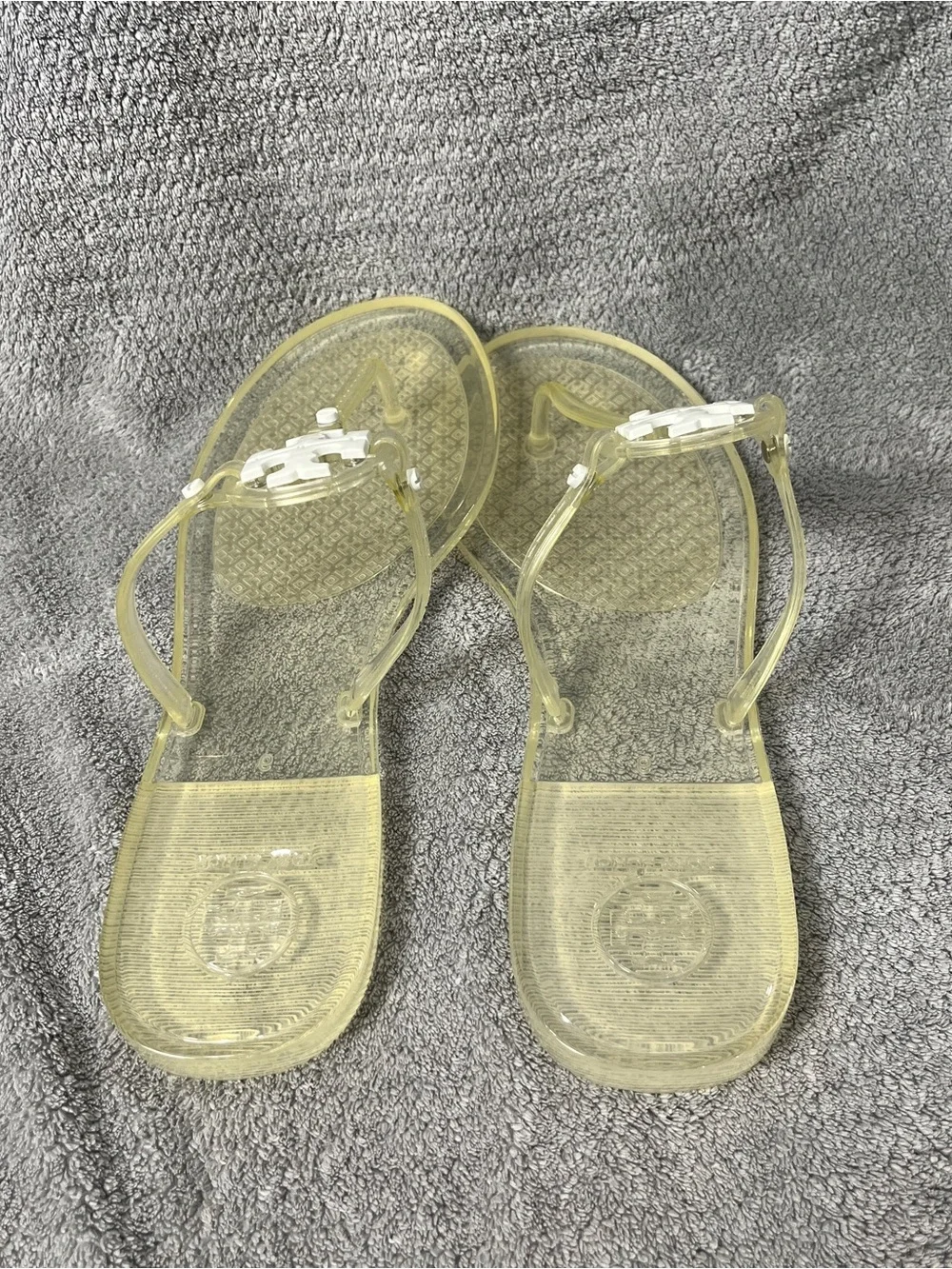 Tory Burch Clear Jelly mini Miller Thong Sandals women size 9